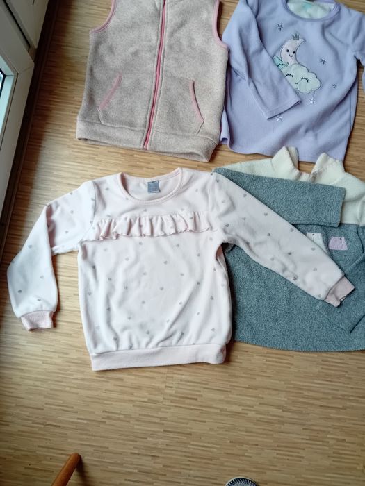 Zimowe grube ubrania dla dziewczynki 5-6 lat