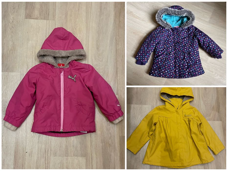 Детская куртка на девочку, George парка теплая джинсовая Ergee