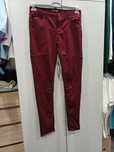 Spodnie jeansy skinny bordowe L
