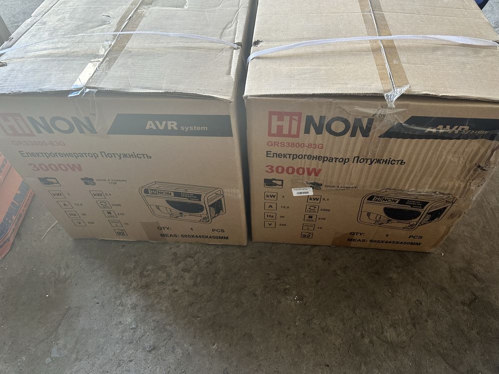 Продам генератор бензиновий Hi-Non 3кВт GRS3800-83G з мідною обмоткою