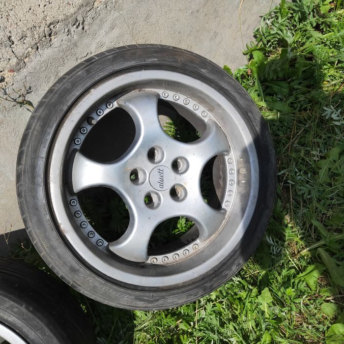 Koła felgi opony 17 Audi 80 B4 8jx17 ET35 Aluett Komplet 5x100