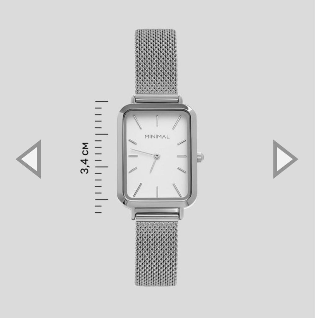 Годинник срібний minimal