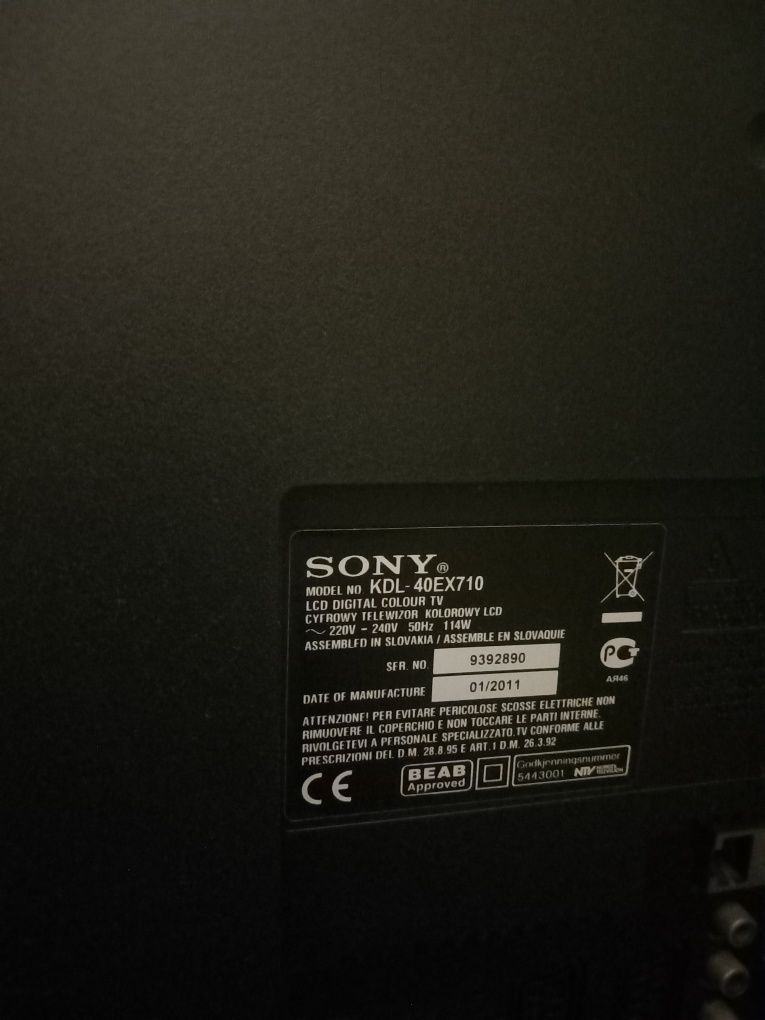 TV Sony - Bravia  40