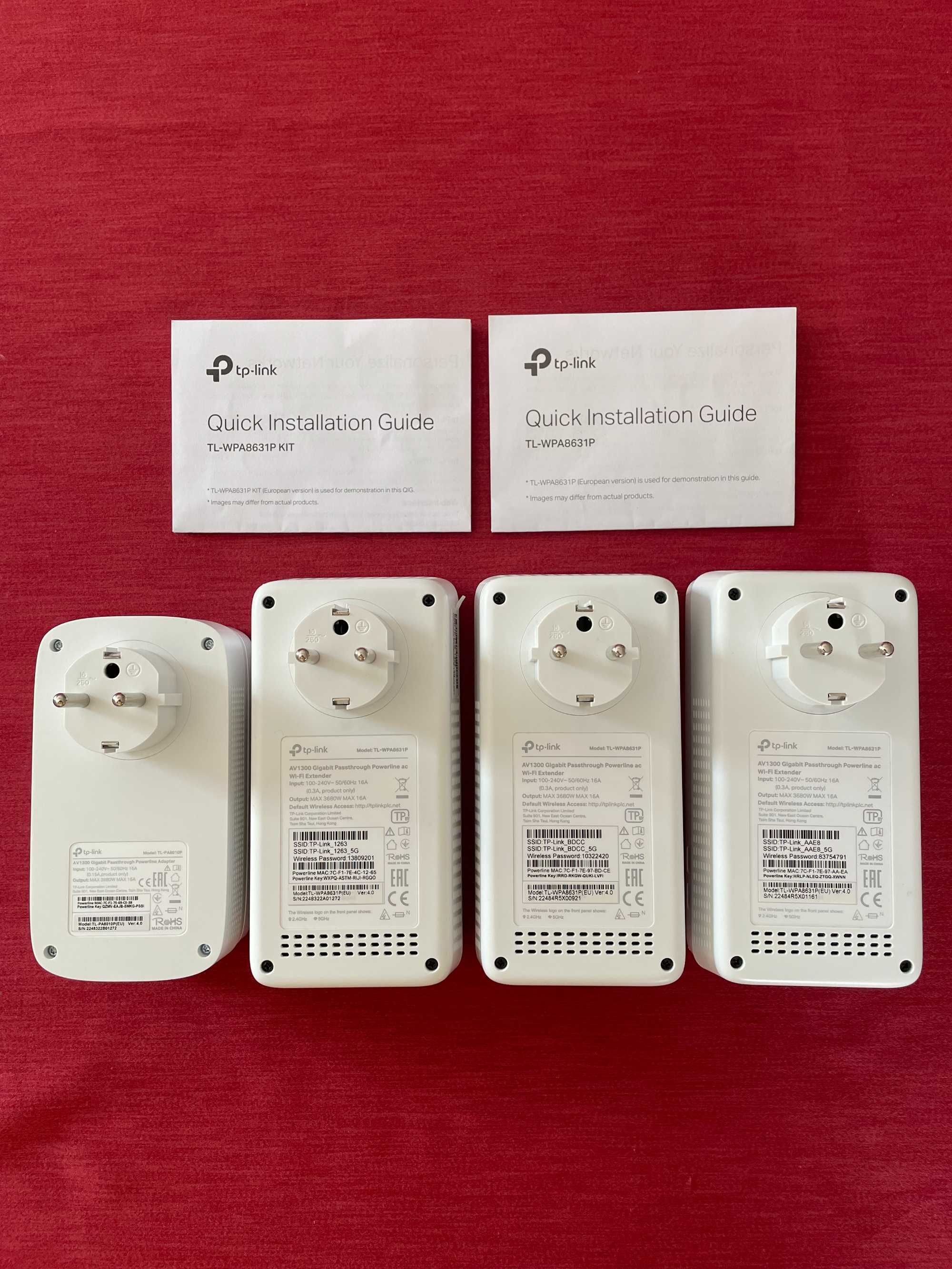 Extensor de sinal Wi-Fi Powerline TP-Link AV1300 Gigabit kit