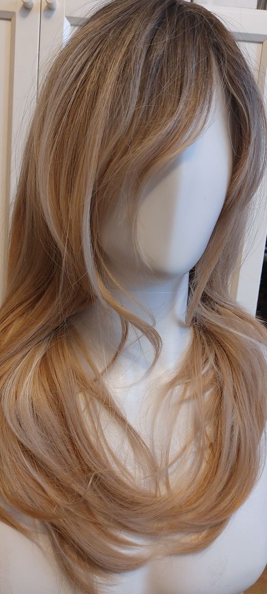 Peruka blond jak naturalna nowa