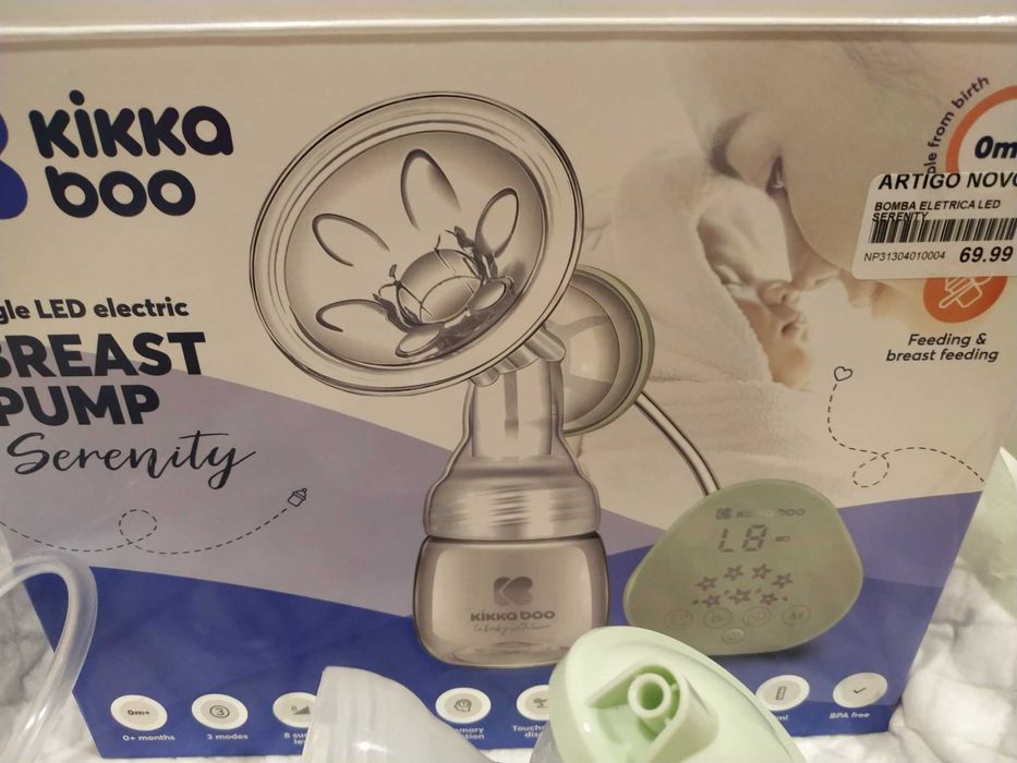 Extrator de leite elétrico usado apenas 1 vez