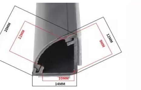 Угловой кабель короб самоклеющийся
