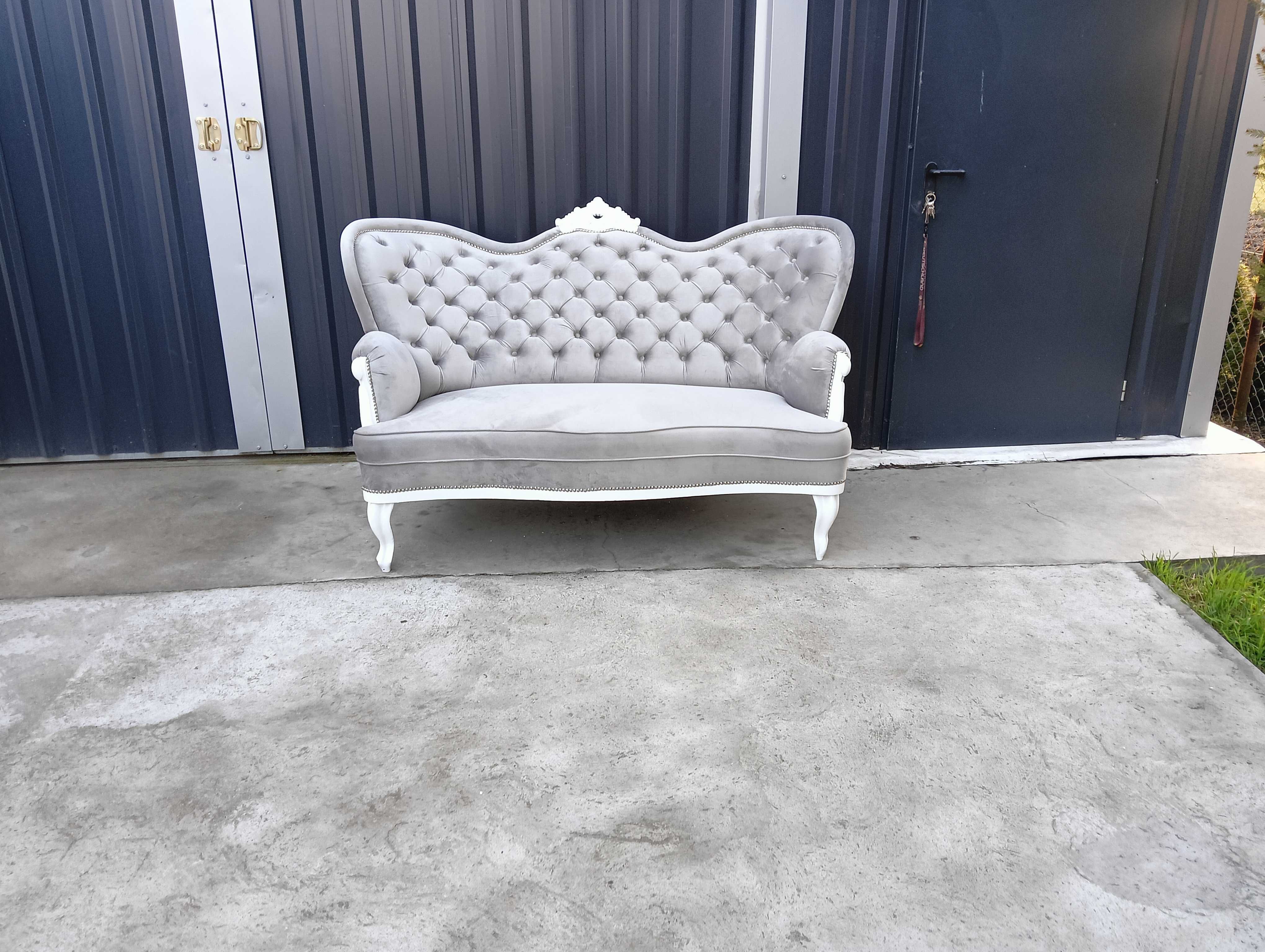Kanapa sofa Ludwik antyk po renowacji
