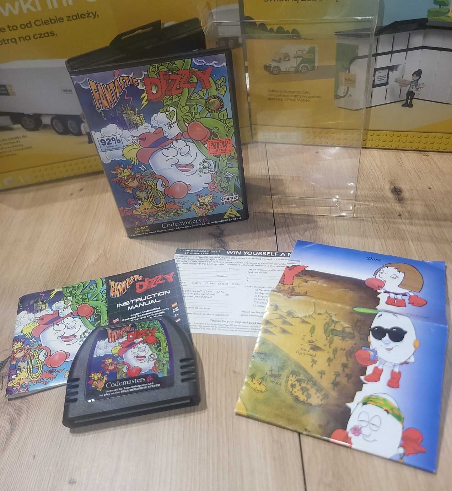 Gra Fantastic Dizzy - SEGA Mega Drive - BDB- stan Komplet +Mapa