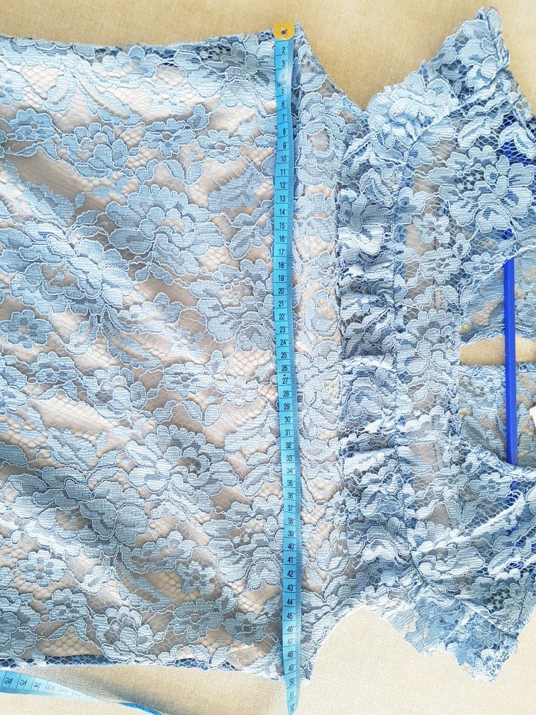 Sukienka trapezowa Lavard 42 niebieska komunia chrzciny wesele