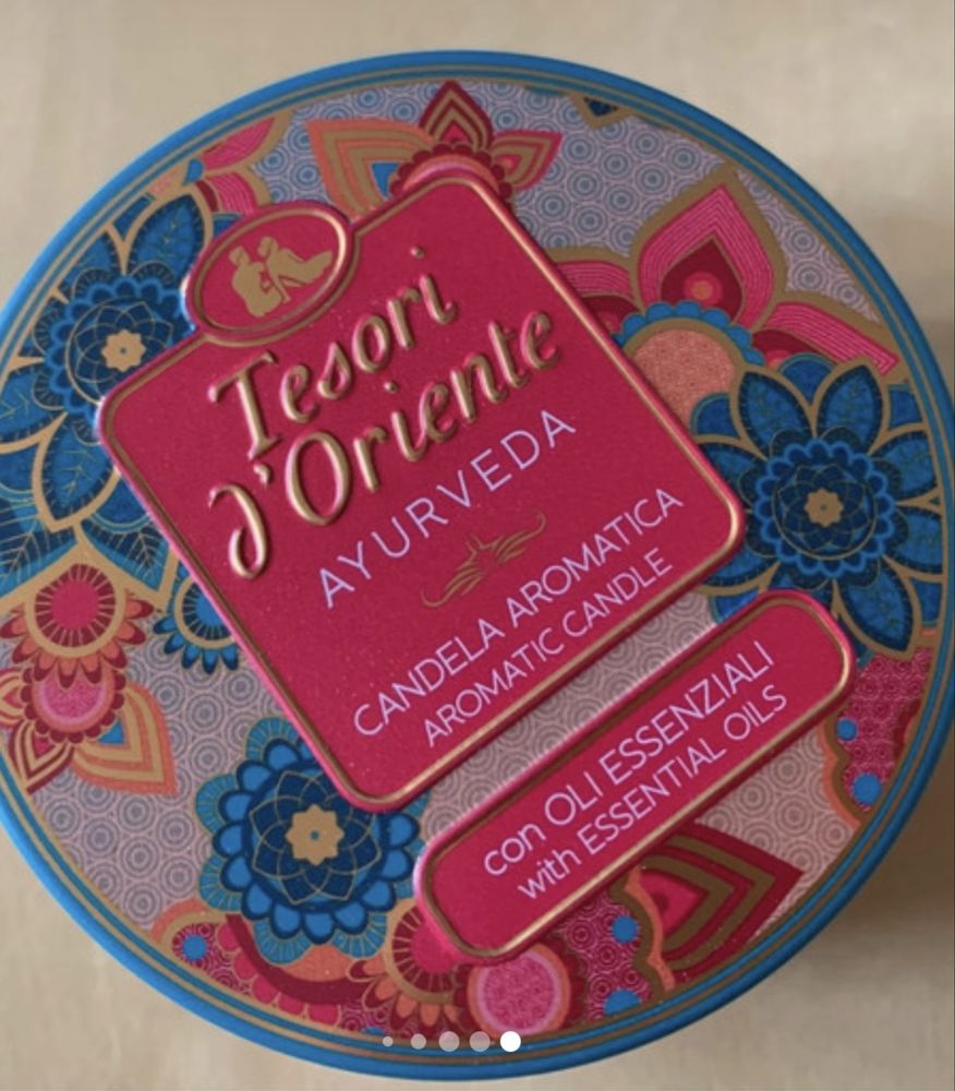 Nowa woskowa świeca zapachowa Tesori d’Oriente Ayurveda