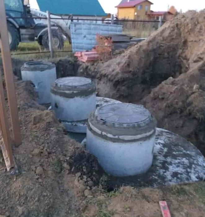 Каналізація з бетонних кілець септик - КБ180 армований бетон