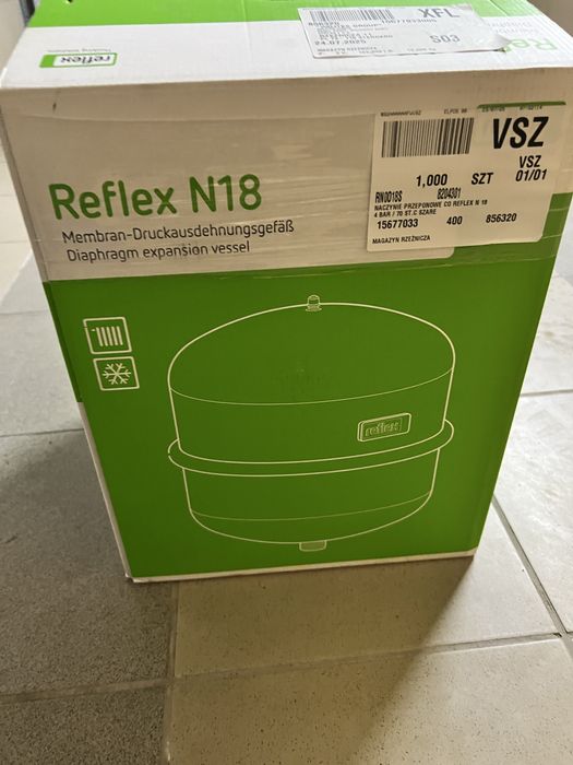 Naczynie wzbiorcze Reflex N18 wody uzytkowej CWU