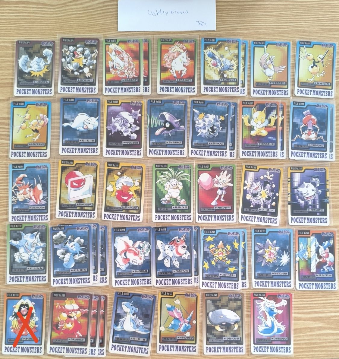 Cartas Pokémon Carddass 1997