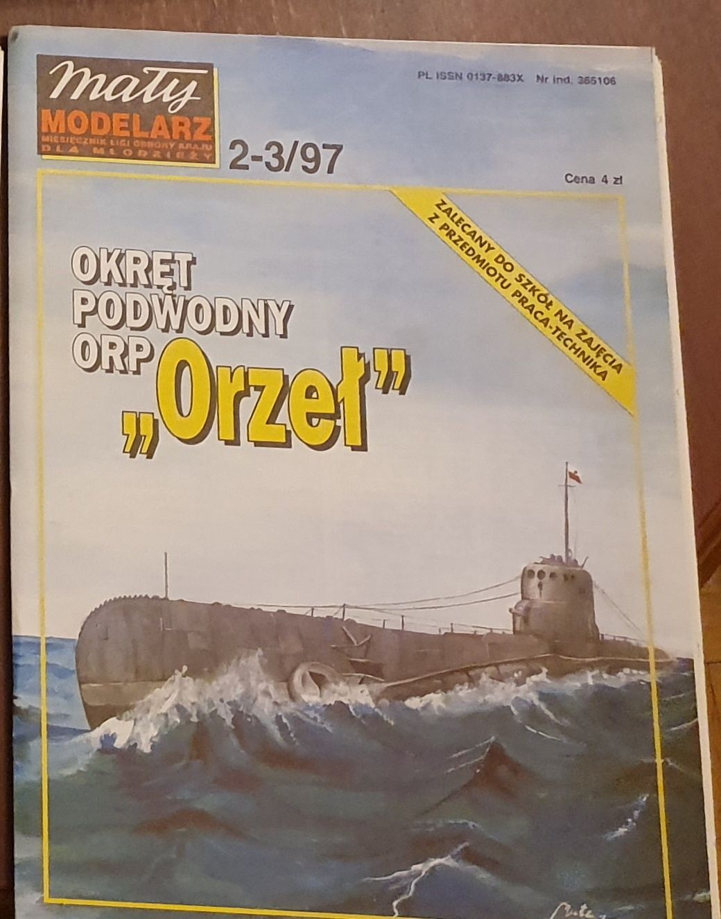 "Mały Modelarz 2-/1997 – Okręt Podwodny ORP 'Orzeł' ' – Unikalne