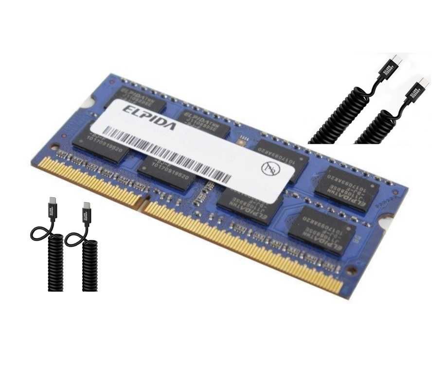 Pamięć Ram DDR3 Elpida 4GB 2Rx8 PC3-10600S-9-10-F2 + USB-C