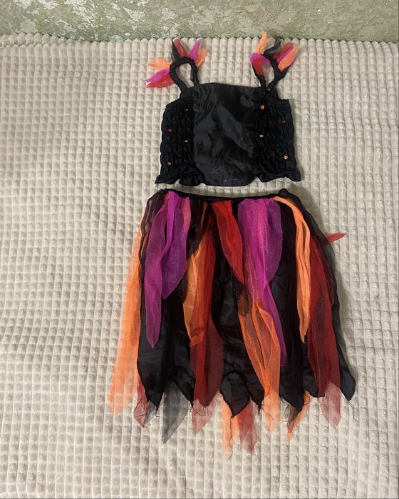 Костюм відьмочки топ спідниця відьми карнавальний