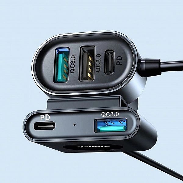 Ładowarka Samochodowa Joyroom 5-portów USB 72W Black