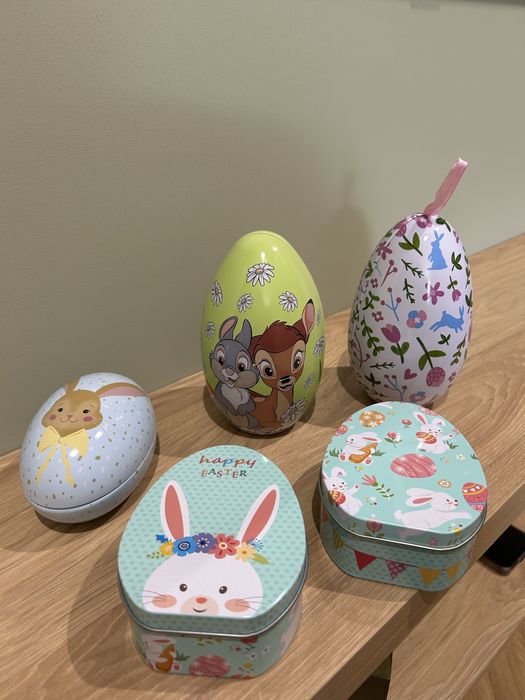 Zestaw 5 sztuk puszek wielkanocnych