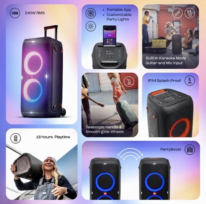 Wynajem nagłośnienia głośnik JBL PARTYBOX 310