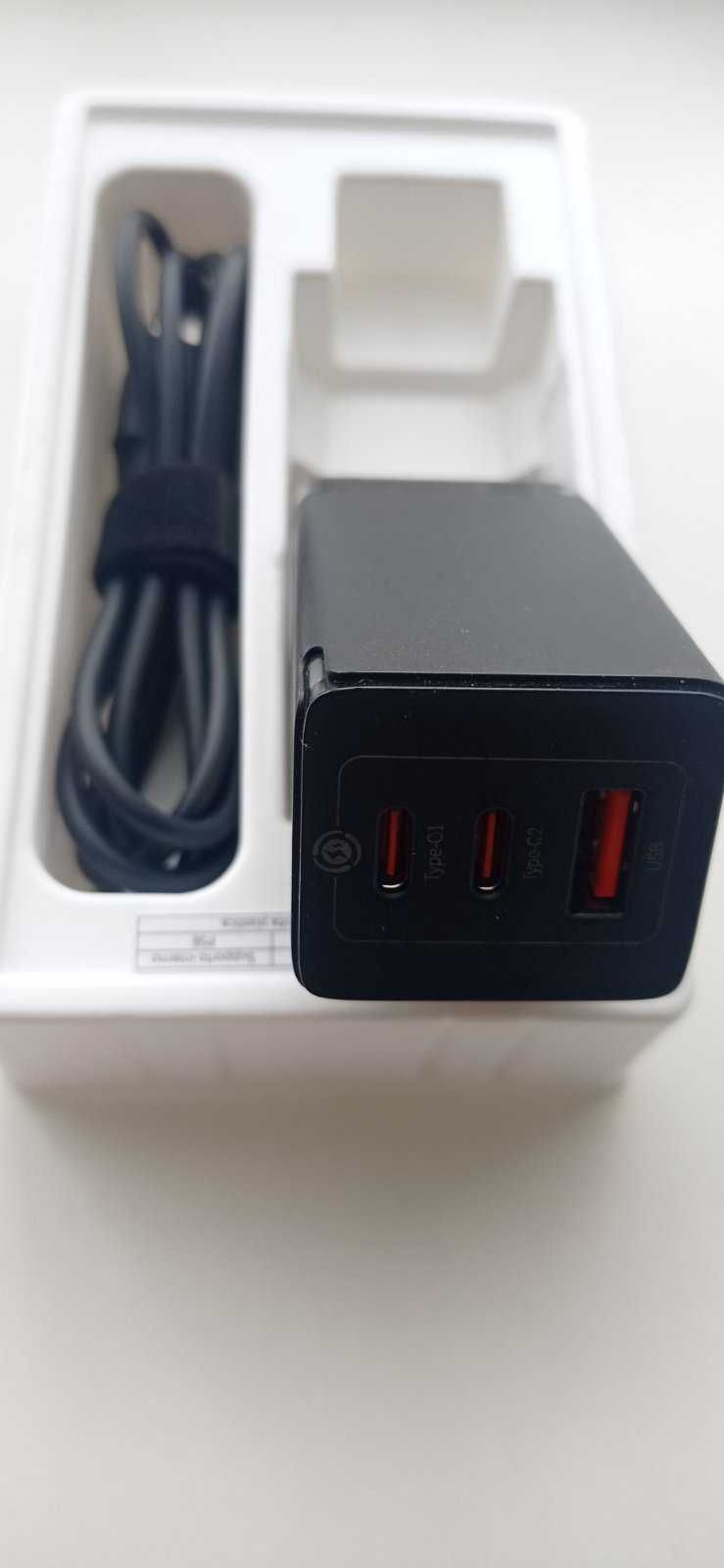 Зарядное устройство BASEUS 65W GaN5 Pro + Кабель
