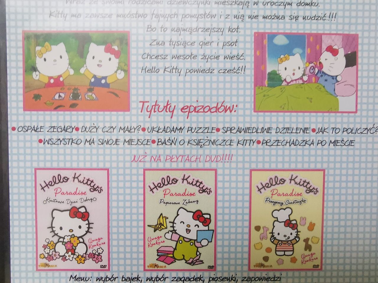 Bajka Hello Kitty płyta DVD zestaw