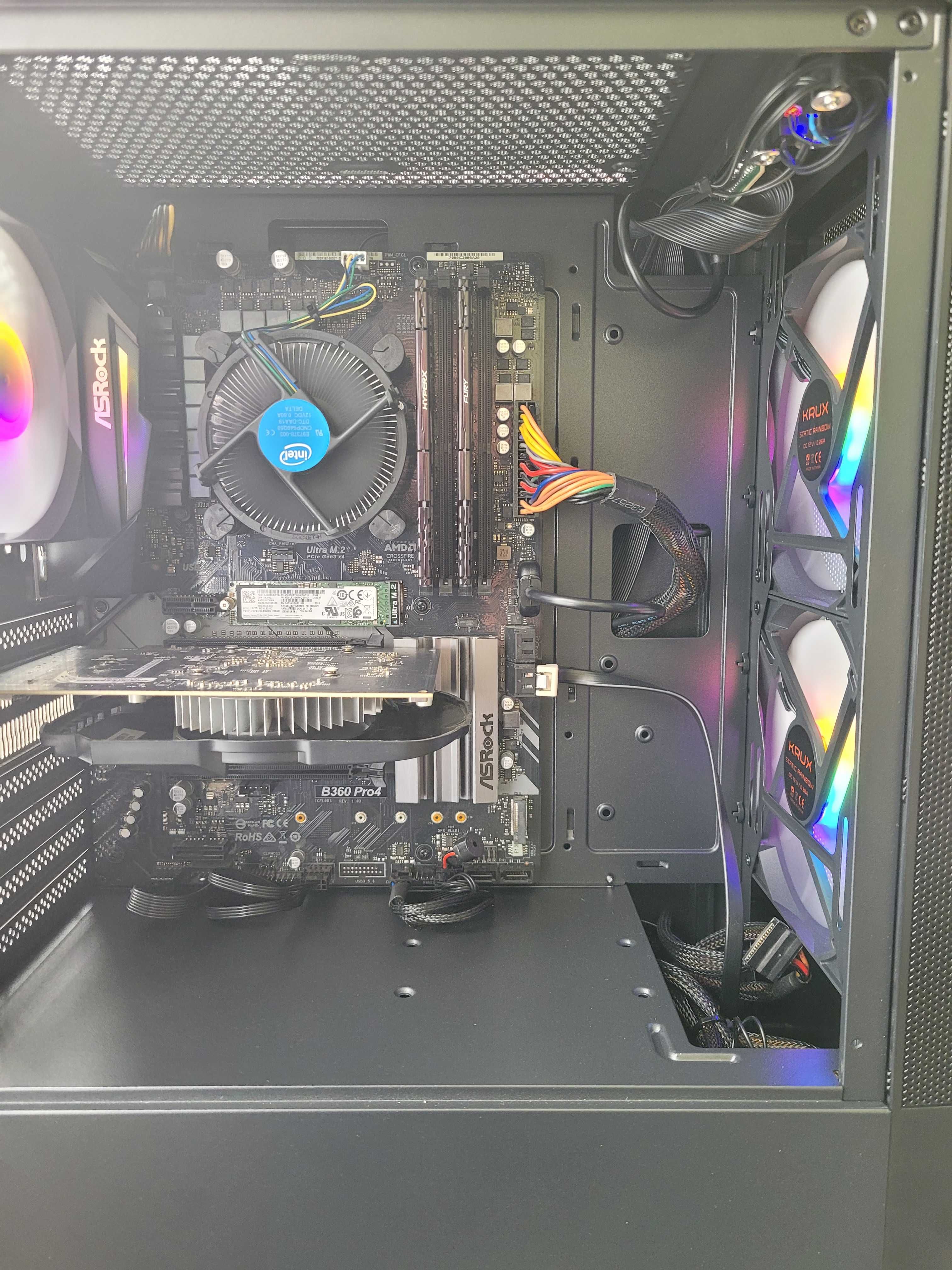 Komputer gamingowy i7 8700, B360, SSD M.2 NVMe, HDD, 16GB, Win11