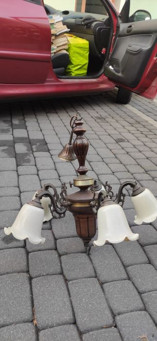 Lampa wisząca pięcioramienna