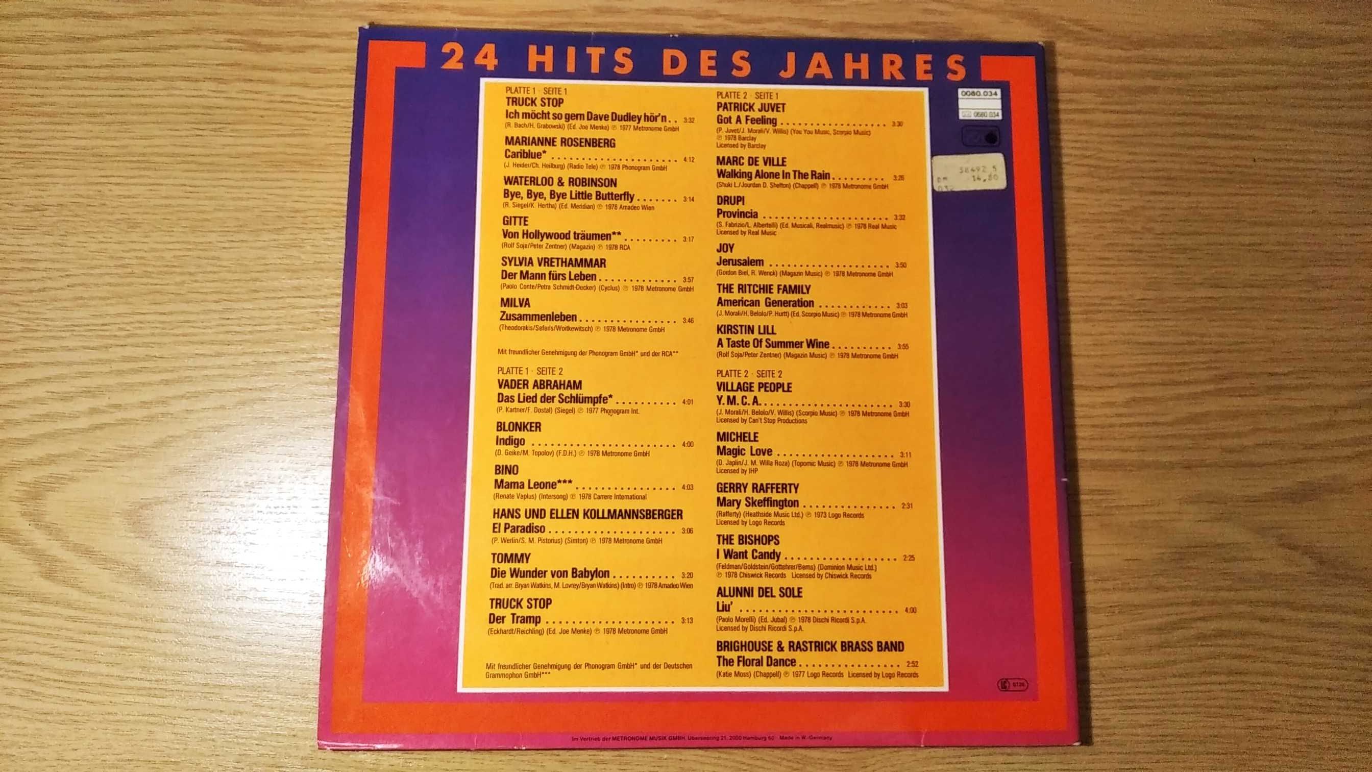 Winyl 24 Hits des Jahres Village People EX