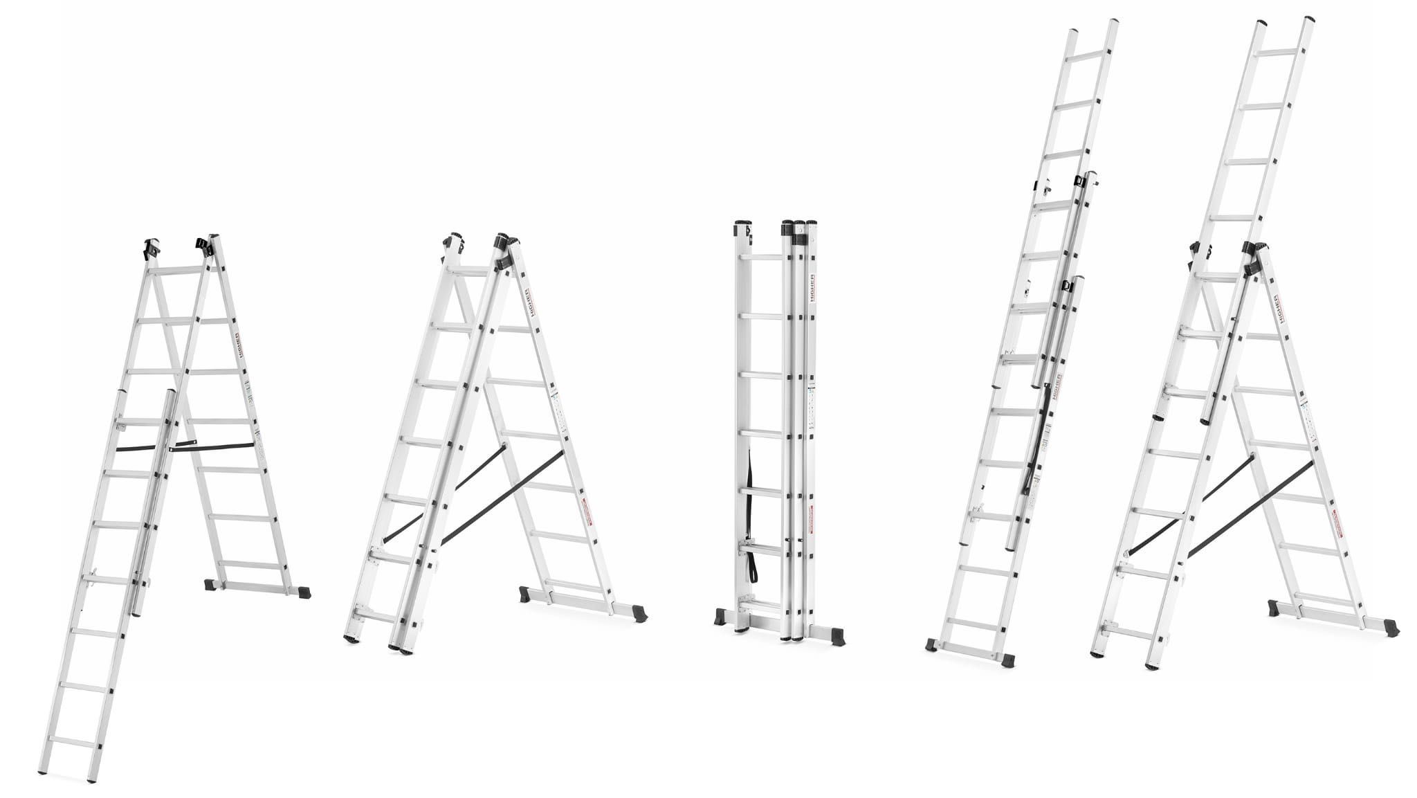 PROMOCJA! Drabina Aluminiowa 4,26 m - do 150 kg! 3 częściowa (3x7)