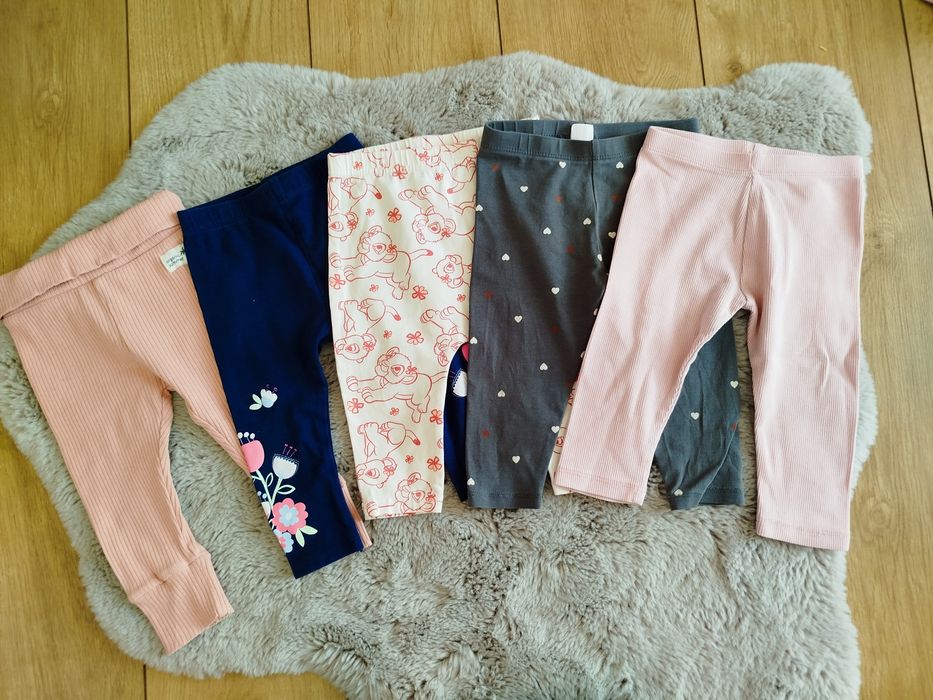 Zestaw getry legginsy dla dziewczynki 74