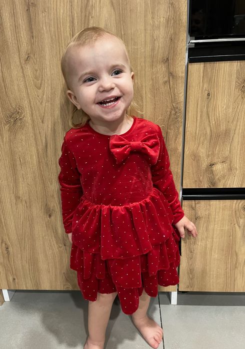 ostatnia !! Nowe welurowe sukienki świąteczne