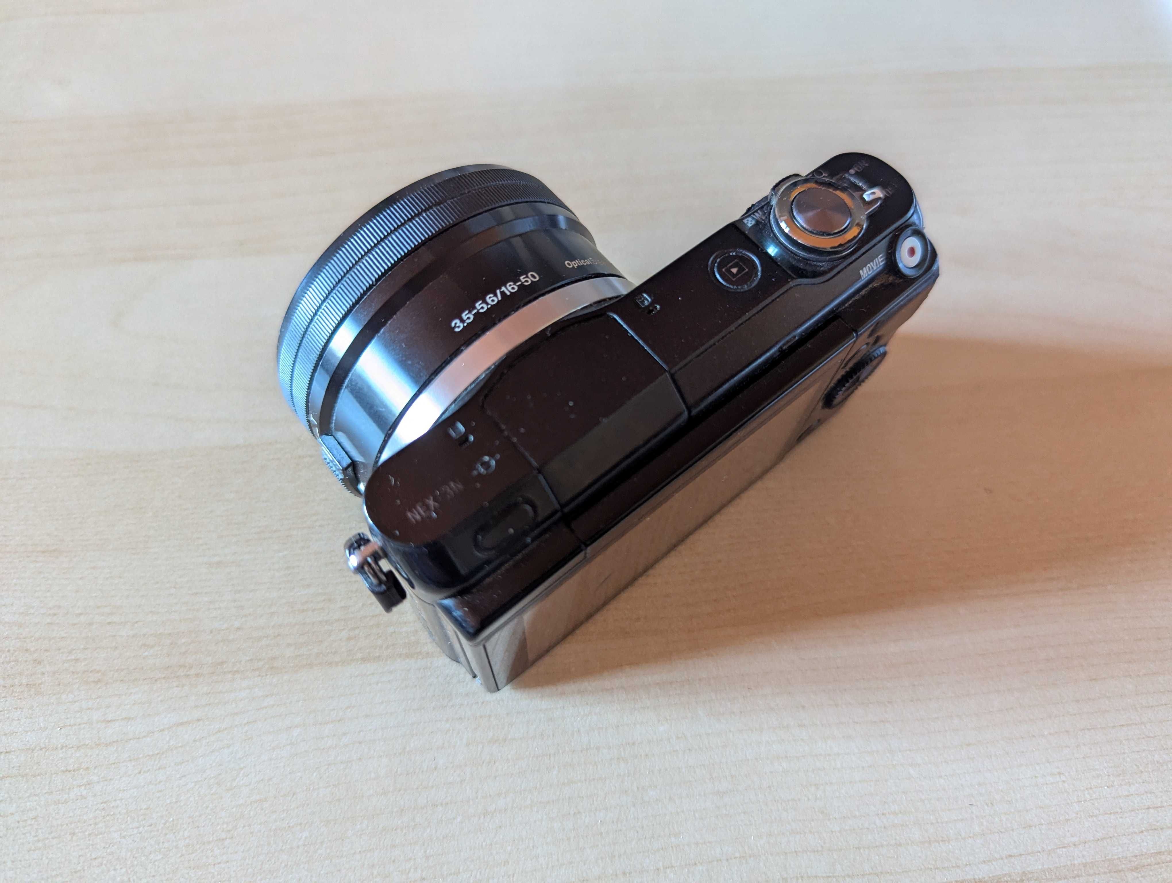 Sony Alpha NEX-3n uszkodzony + obiektyw