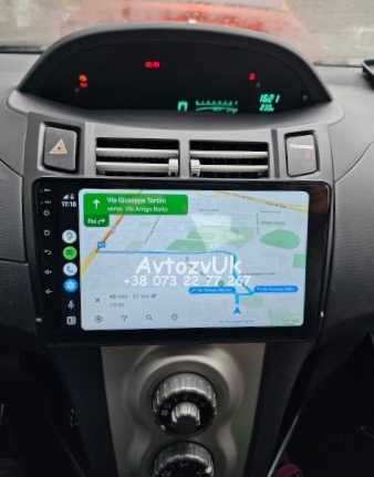 Android 14 YARIS Toyota Ярис Тойота GPS USB 2 дин CarPlay Магнитола