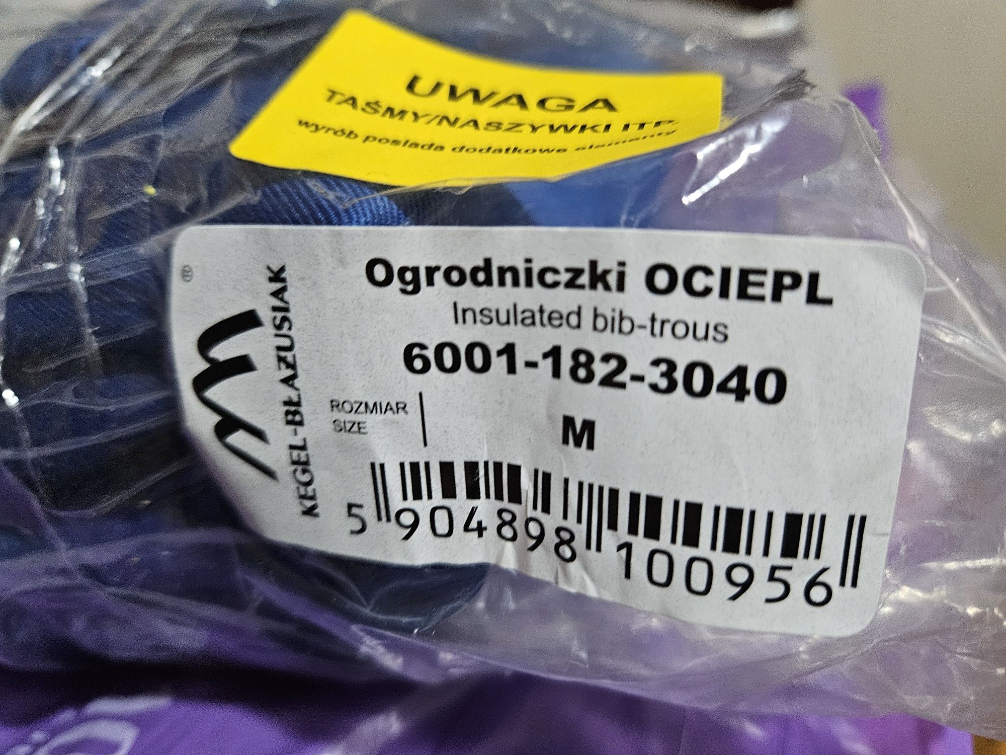 Spodnie Ogrodniczki Ocieplane/Zimowe, Kegel-Błażusiak, roz: M, Nowe