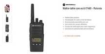 Walkie-talkie com ecrã XT460 – Motorola ( 1 par - Novos )