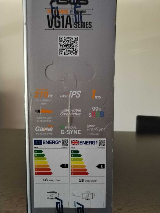Monitor ASUS VGQM1A 24" 270Hz IPS