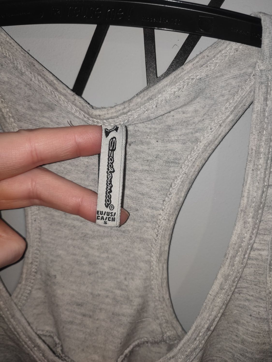 Prosta koszulka bokserka Szachownica S