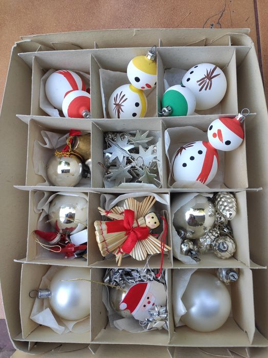 Bombki choinkowe stare PRL zabytek vintage kolekcjonerskie
