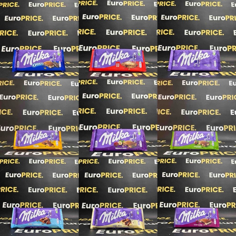 Шоколад Мілка в асортименті/Milka 100г