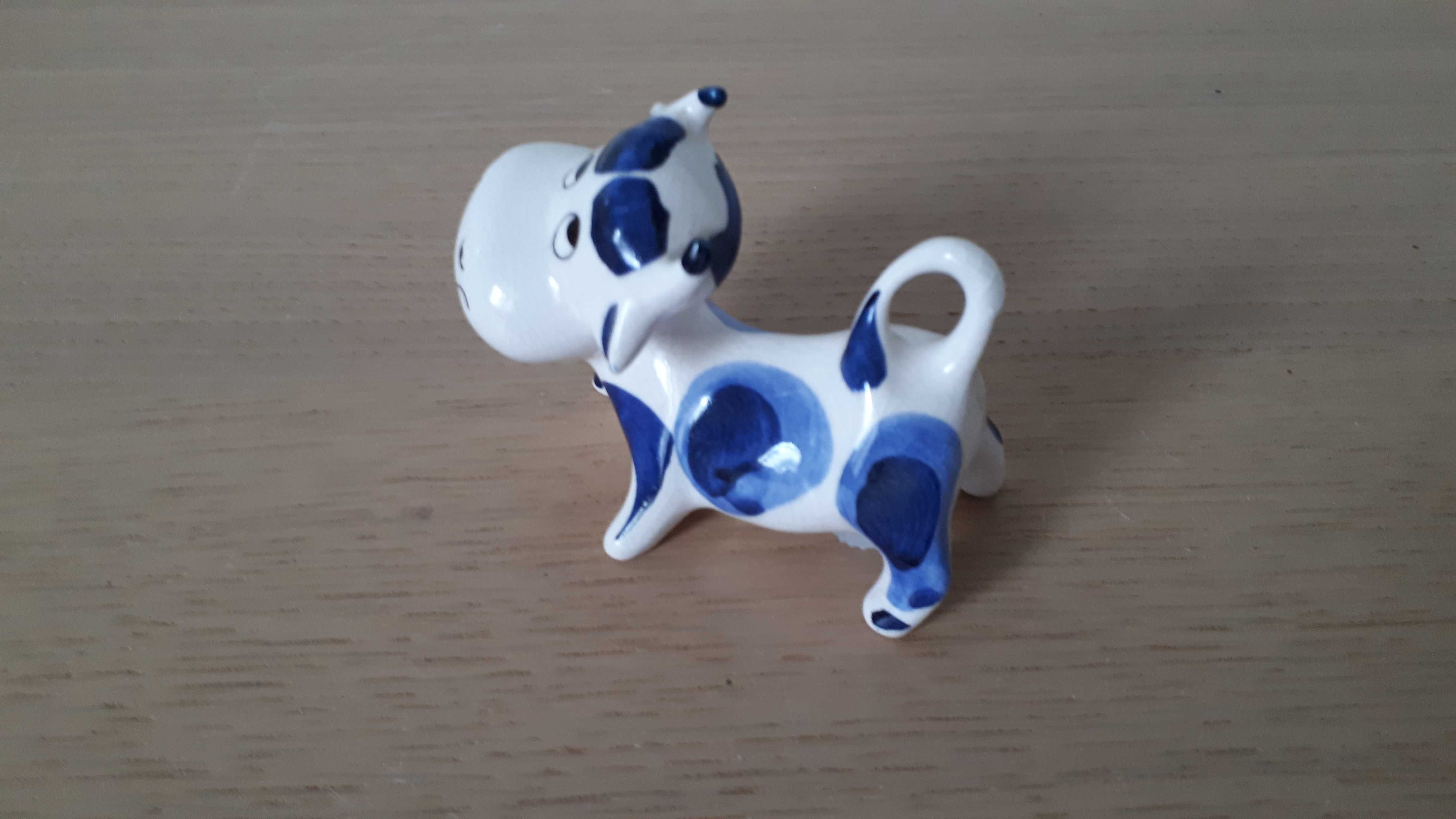 solniczka ceramiczna krówka ręcznie malowana handmade