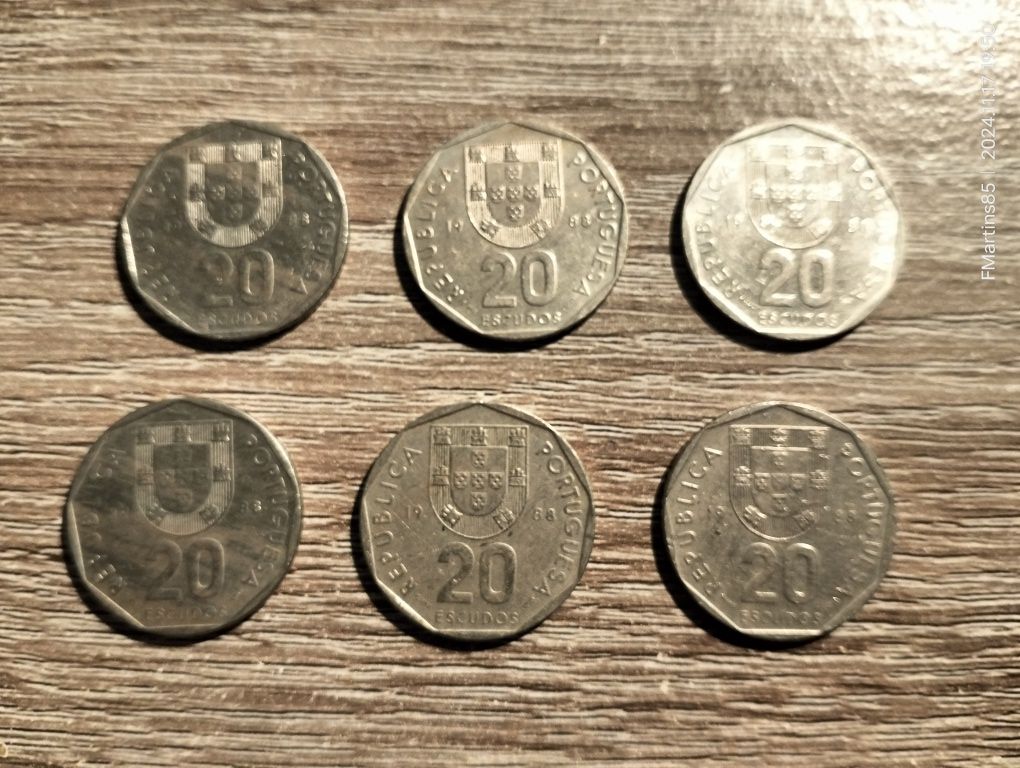 Moedas de 20 escudos