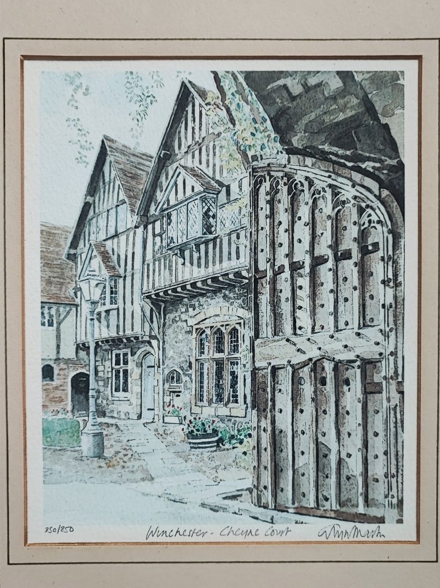 Limitowana grafika „Winchester – Cheyne Court” | nr 350/850 |