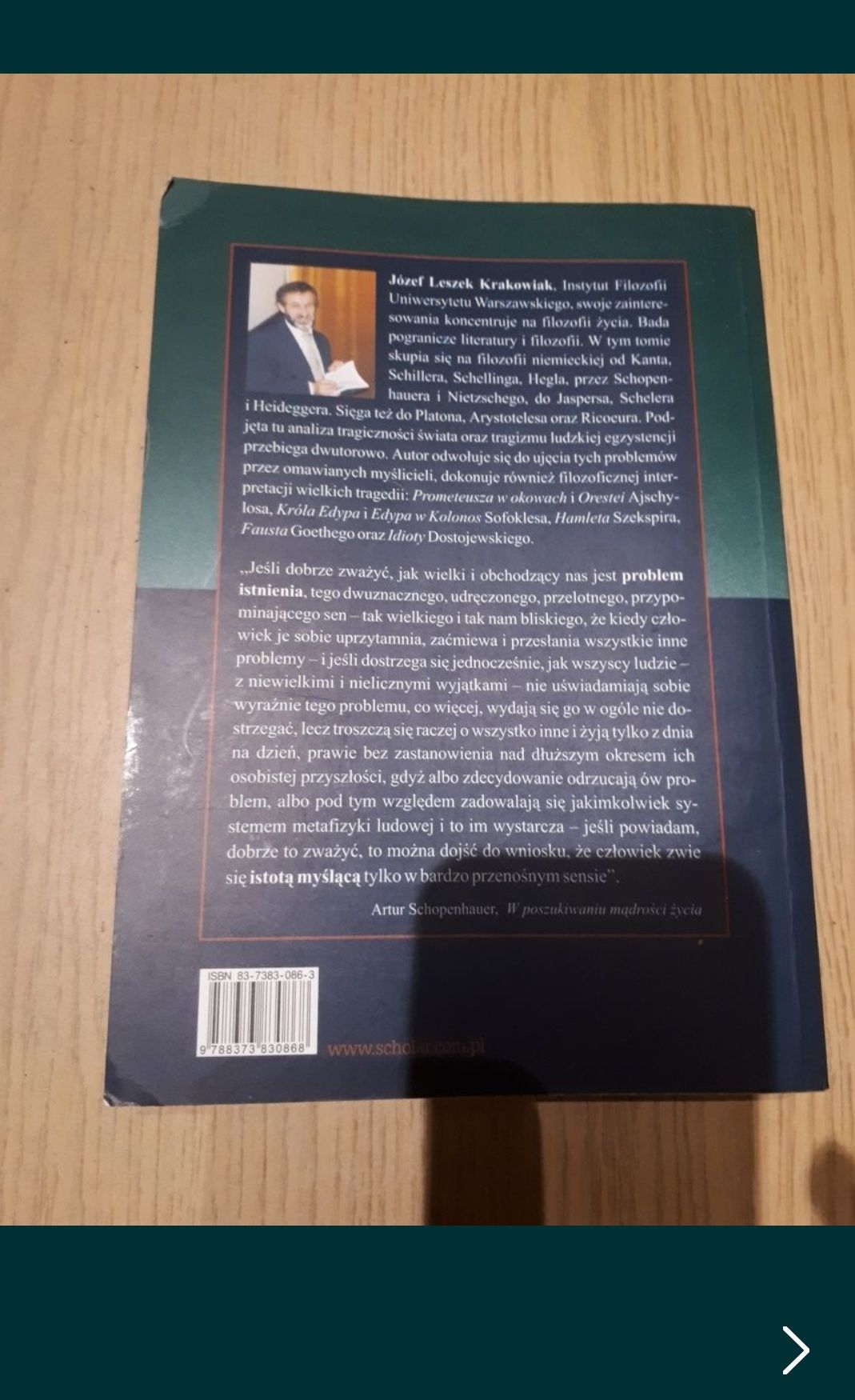 Tragizm ludzkiej egzystencji jako problem filozoficzn Leszek Krakowiak