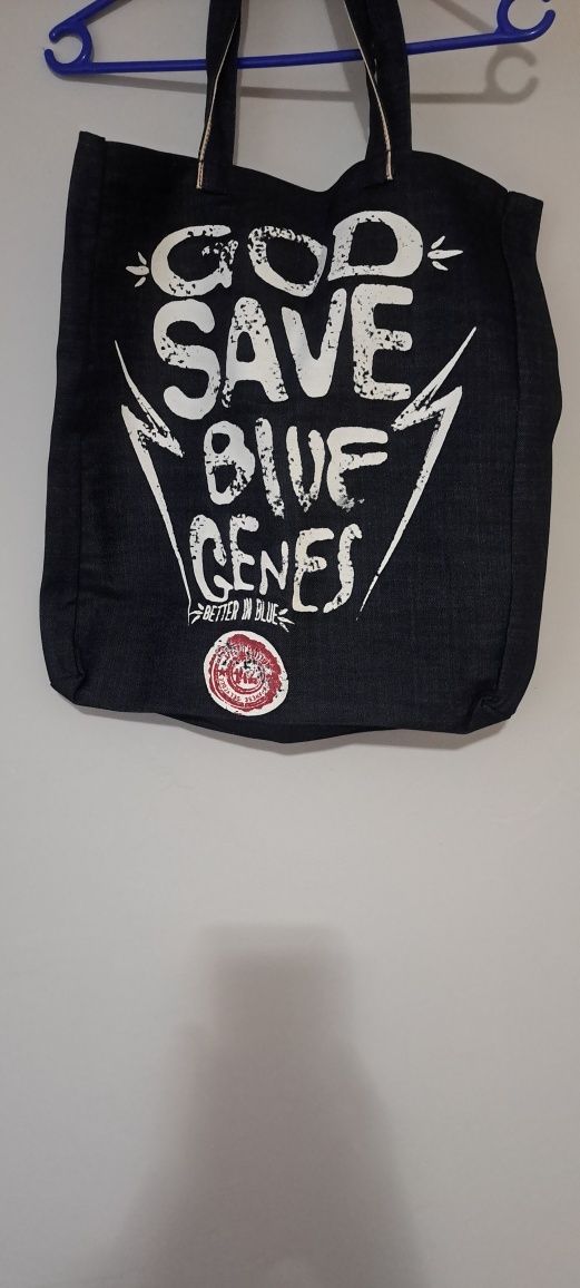 Nowa Nowa Torba   jeansowa denim aplikacja