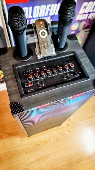 Караоке акустика SinG-90(Bluetooth,SD,USB,FM,ДУ)2микрофона