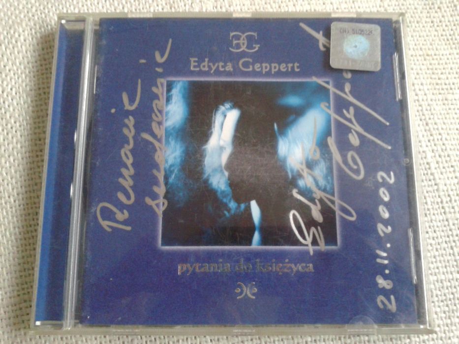 Edyta Geppert - Pytania do księżyca + autograf CD
