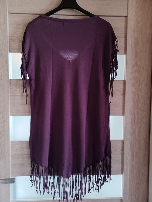 Bluzka z frędzlami ze sklepu Bershka S