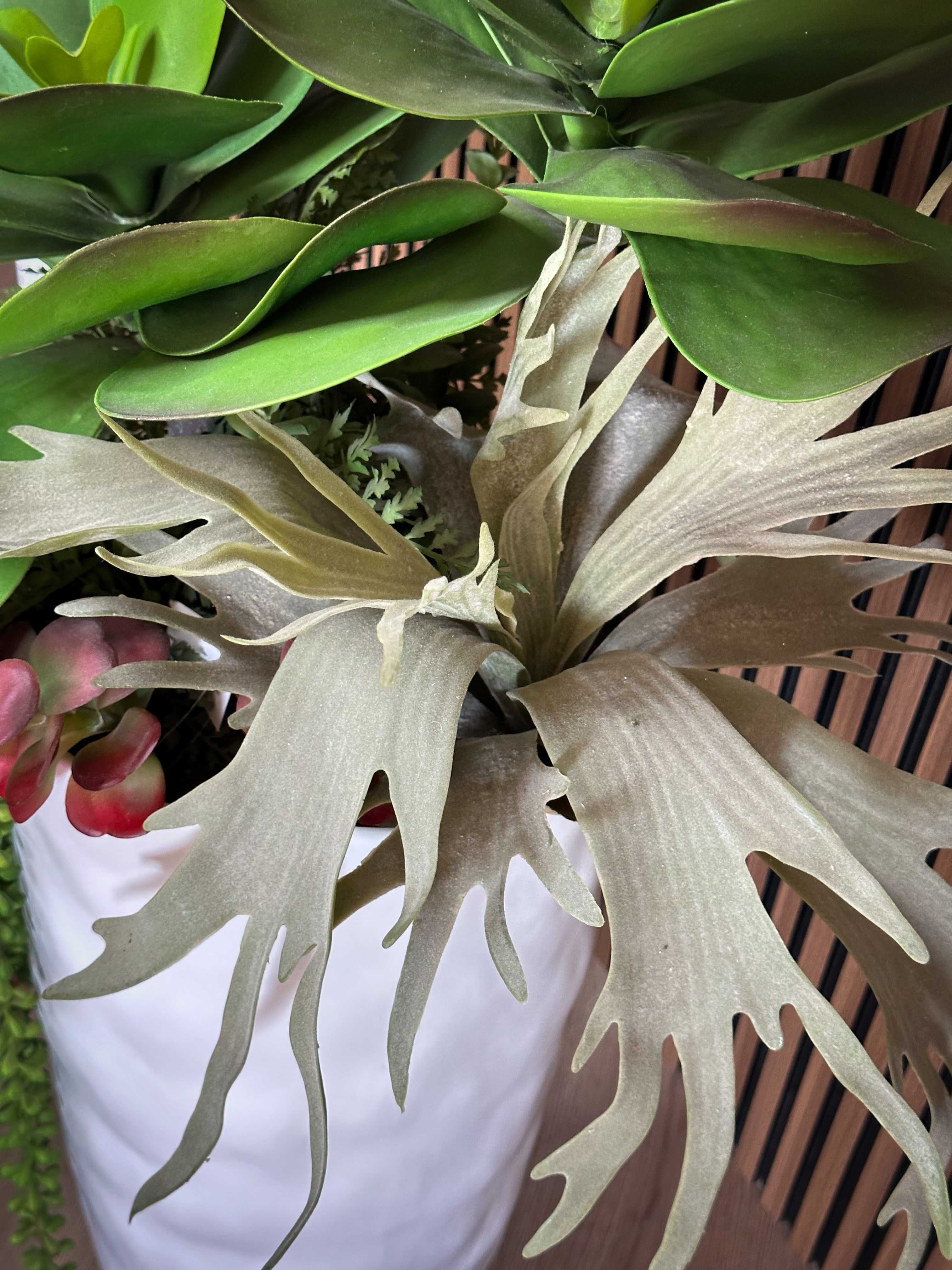 Sztuczne Sukulenty Echeweria Aloes Wysoka Jakość 90 cm