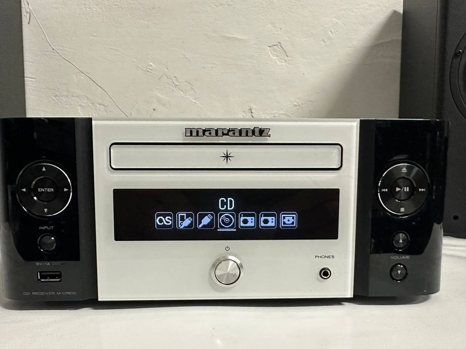 Odbiornik CD Marantz M-CR 610, FLAC,WAV, WMA, MP3AirPlay, DLNA